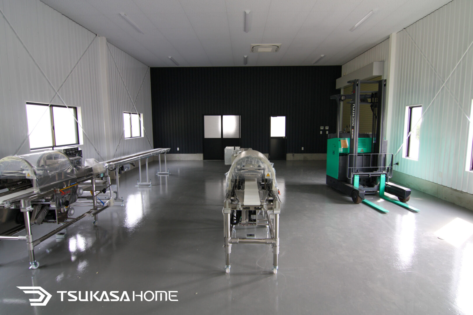 鉄骨倉庫の作業場内装｜茨城県小美玉市施工事例