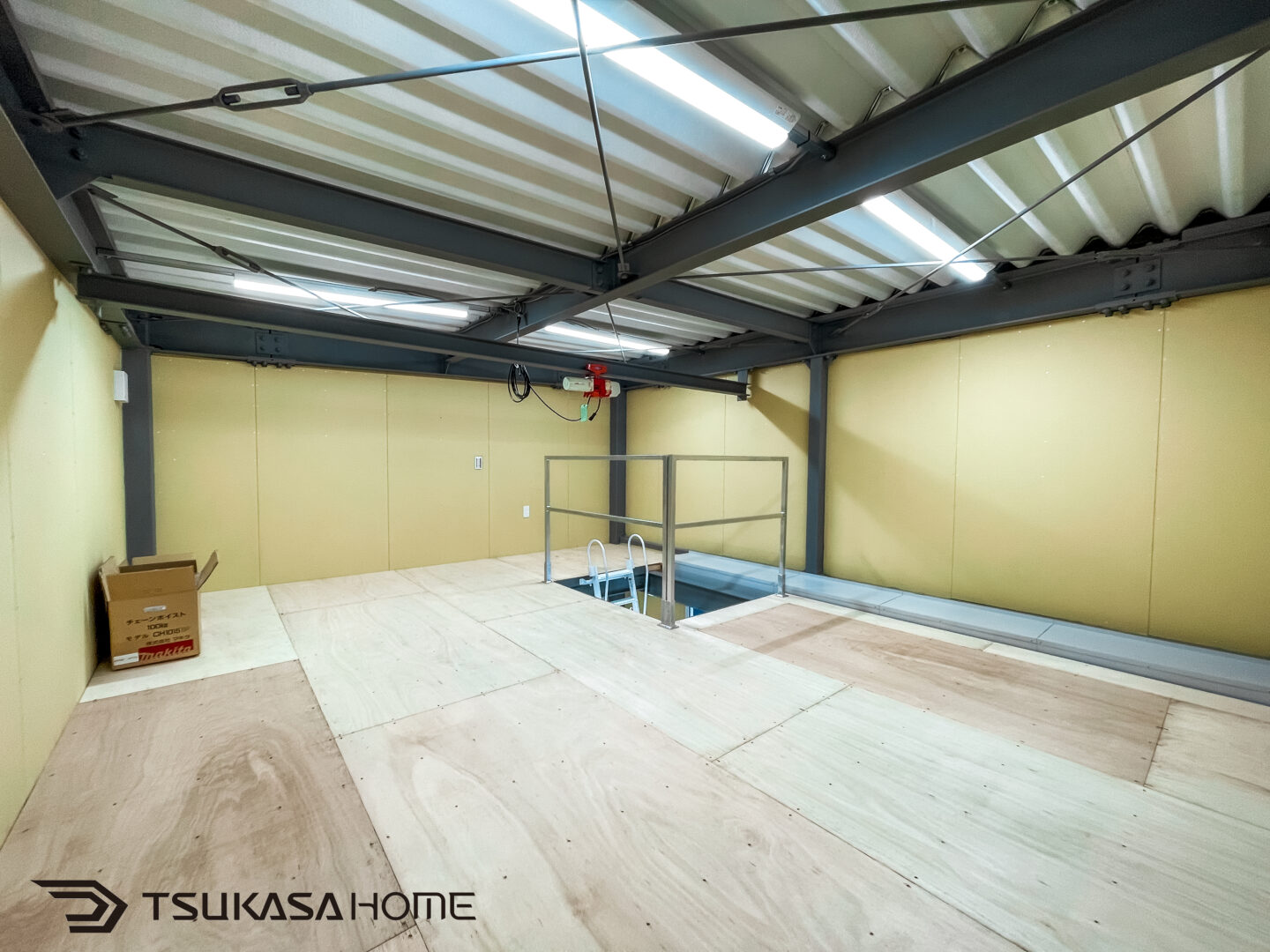 東京都豊島区の防火地域対応車庫ガレージロフト内観画像