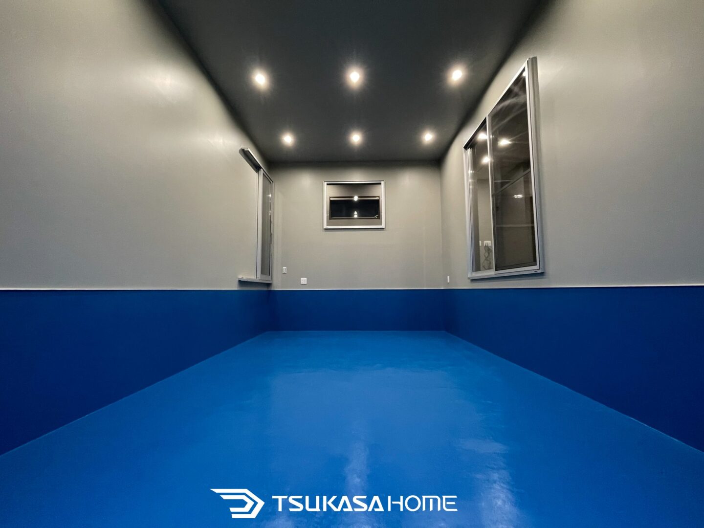 ガレージ内装の防汚加工床