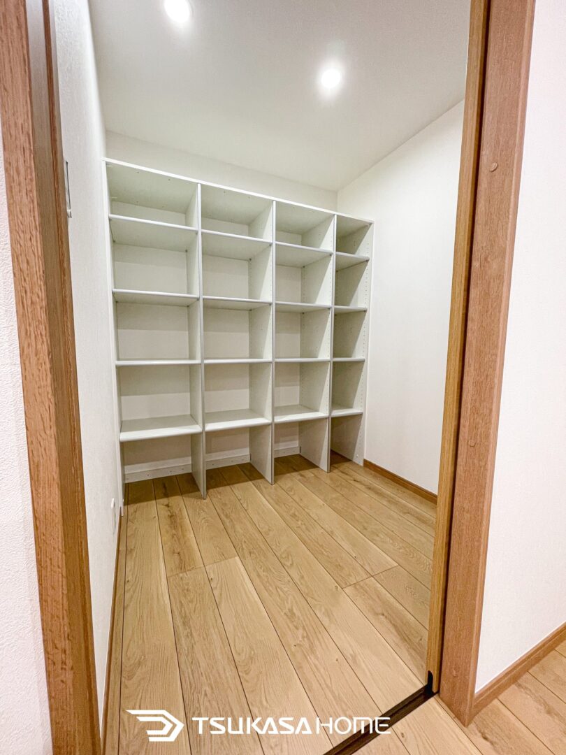 大容量のパントリー収納