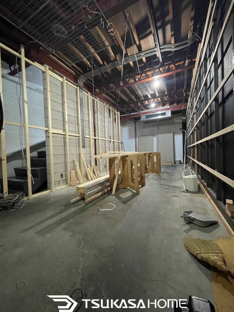 吉祥寺 店舗内装 天井設備施工中｜千葉店舗改装