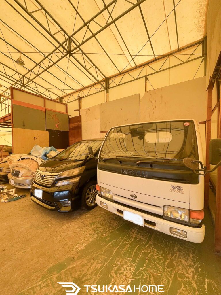 茨城県土浦市の倉庫リノベーション施工前の内部写真