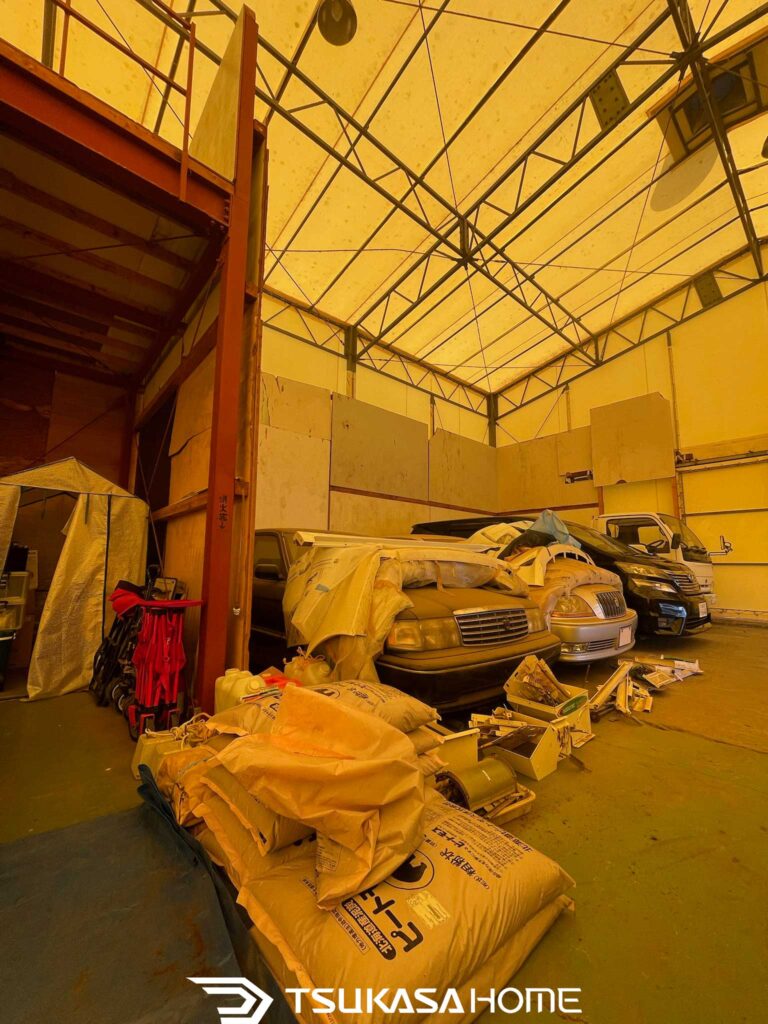 動線が確保できない倉庫リノベーション前の状態