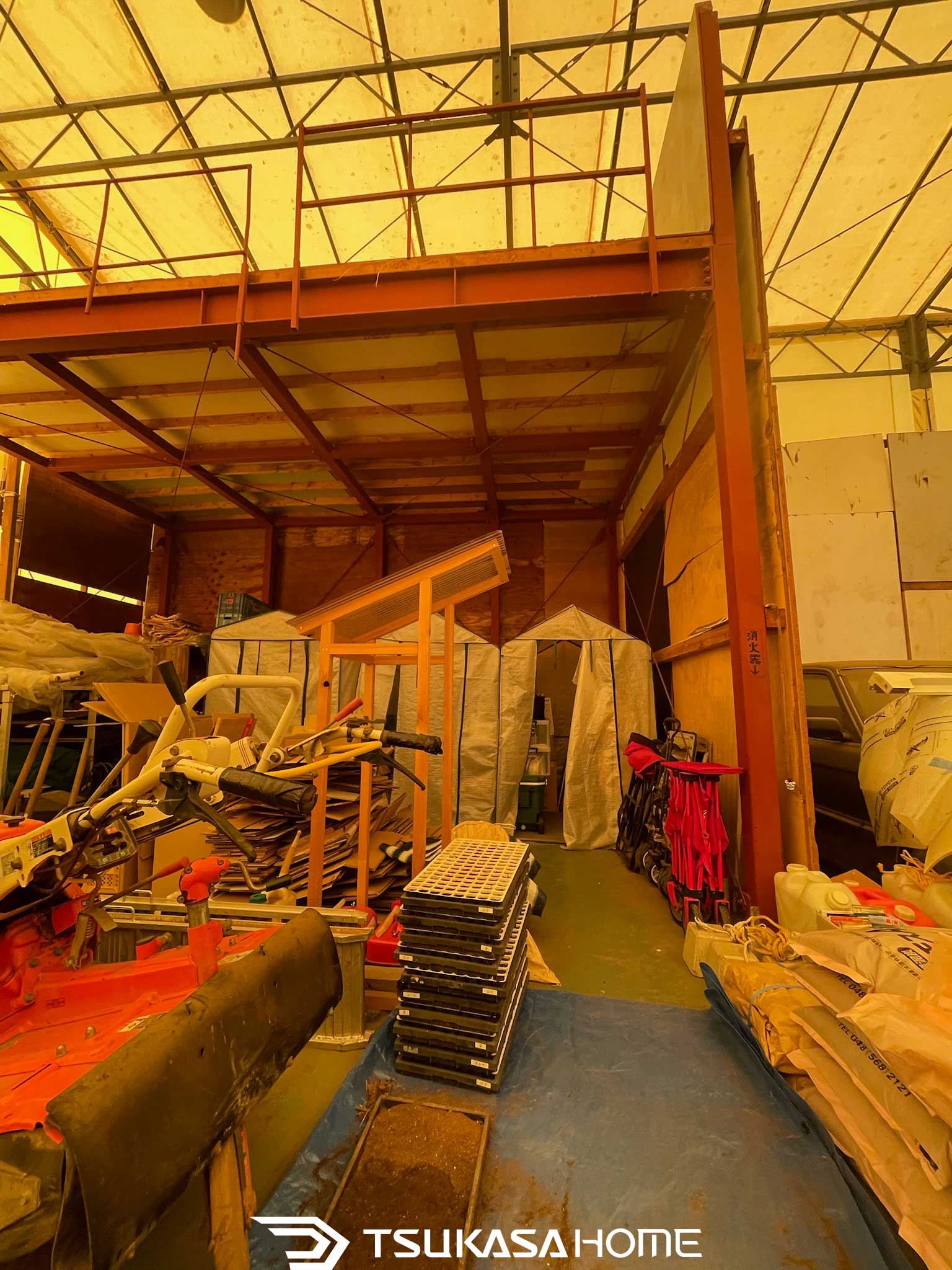 土浦市倉庫リノベ施工事例 Before 中二階設置前