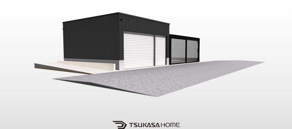 千葉県八街市 車とバイクのガレージ 建築計画